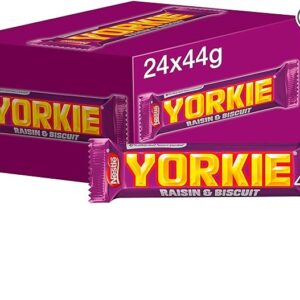 Nestlé Yorkie Raisin and Biscuit Milk Chocolate Bars, 24 x 44 g