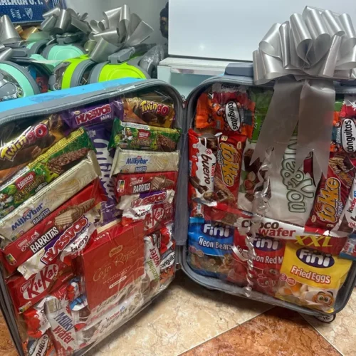 Den mit schokolade füllen